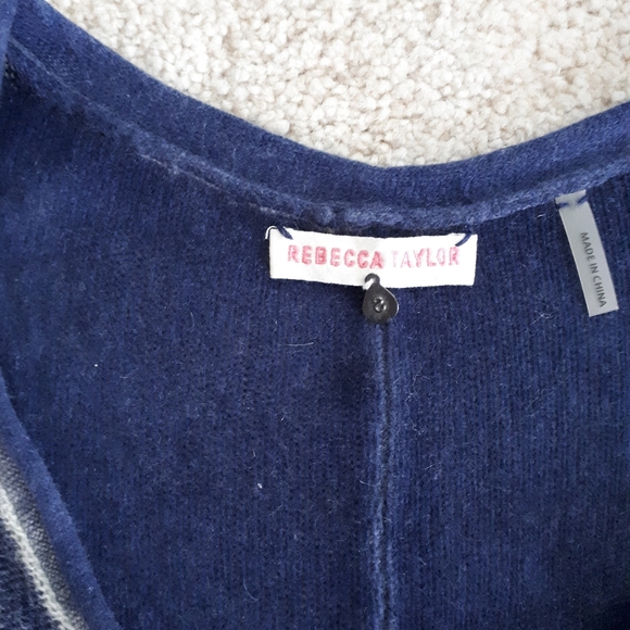 REBECCA TAYLOR Cashmere Blue Sweater - Picture 2 of 7